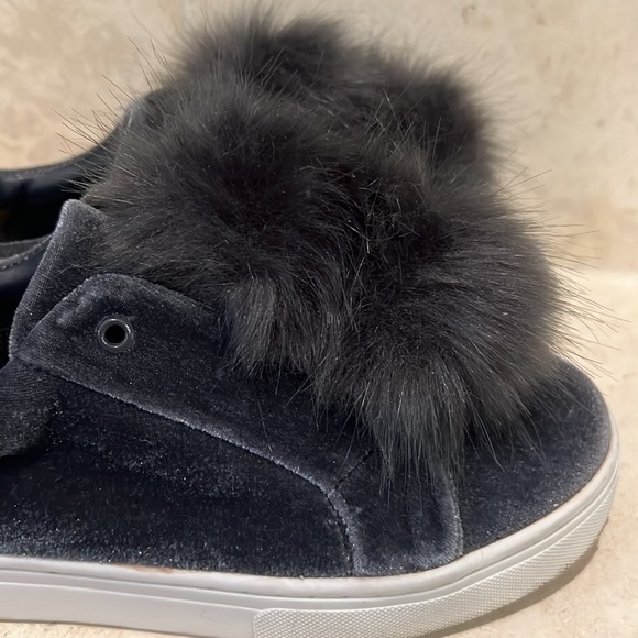 Sam Edelman Leya Velvet Faux Fur Platform Sneakers 7.5 - Picture 8 of 10